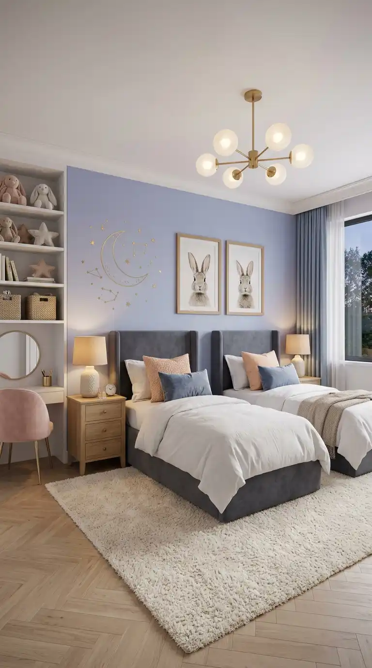 1. Celestial Serenity: Luxury Children Bedroom Design