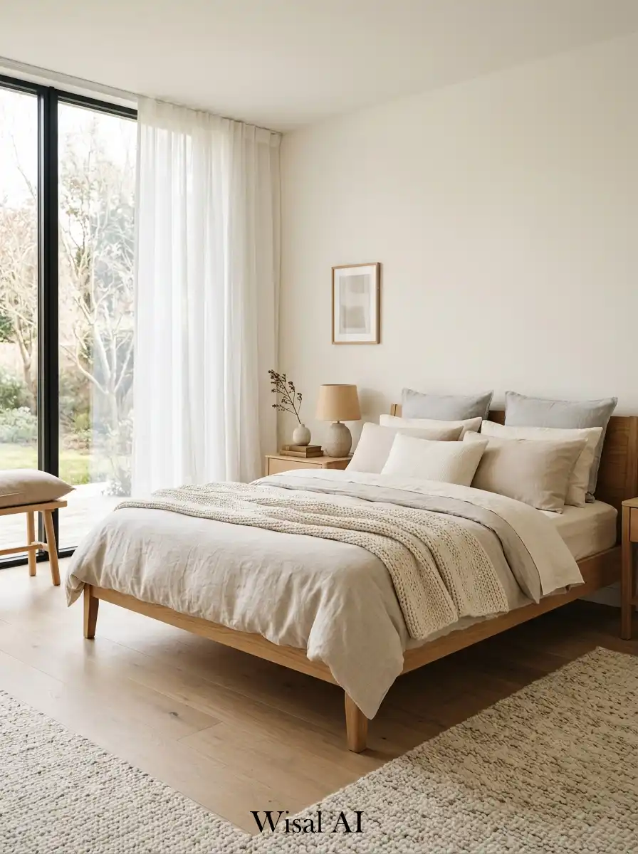 1. Scandinavian Bedroom with Soft Neutral Minimalism