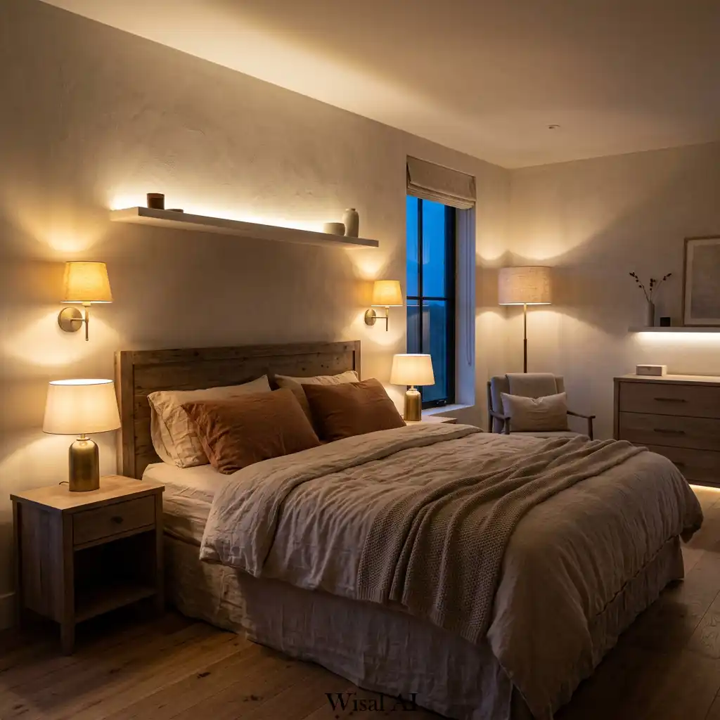 1. Soft Shadow Bedroom with Layered Ambient Lighting