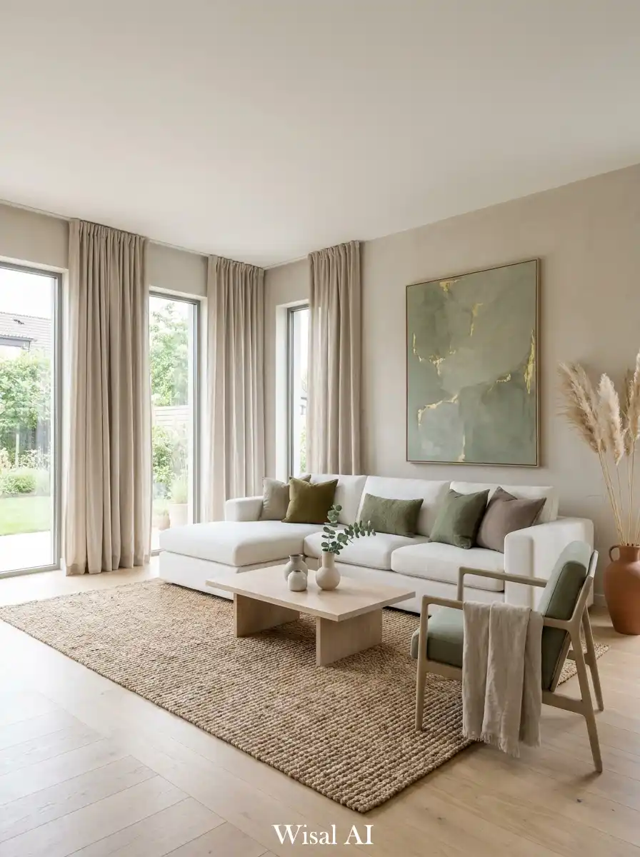 1. The Earthy Sanctuary: A Sage Green Living Room Retreat