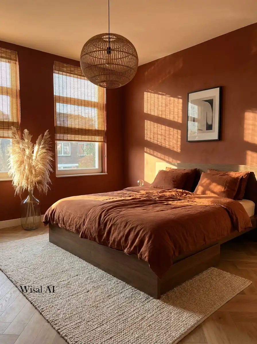 11. The Sun-Drenched Sanctuary A Terracotta Bedroom Idea