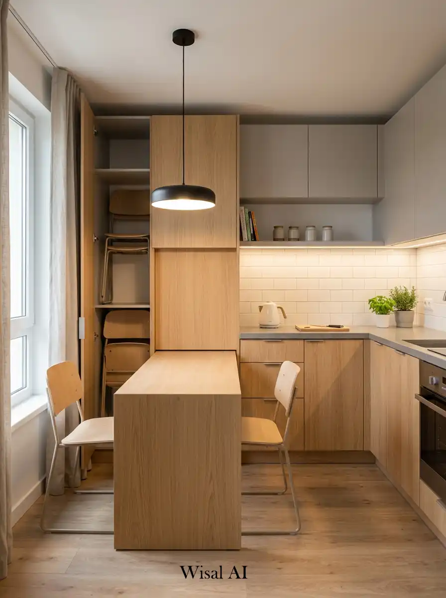10. Foldable Dining Kitchen Idea
