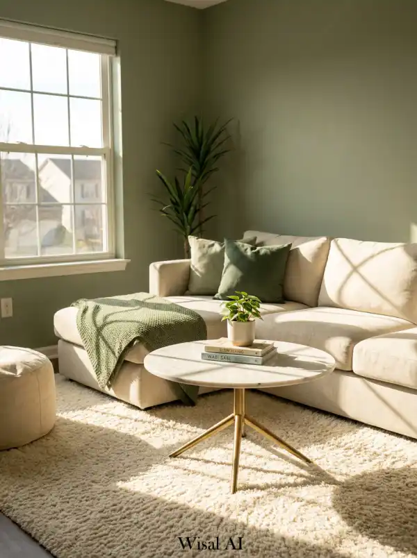 21 Cozy Sage Green Living Room Ideas with Soft Luxury Style - Interior Design Inspiration | Wisal AI : object Object,object Object,object Object,object Object,object Object,object Object,object Object,object Object,object