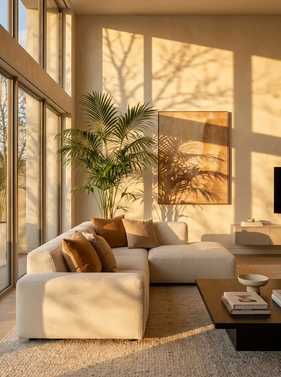 20. The Golden Hour Retreat: Stunning Living Room Ideas to Transform Your Space