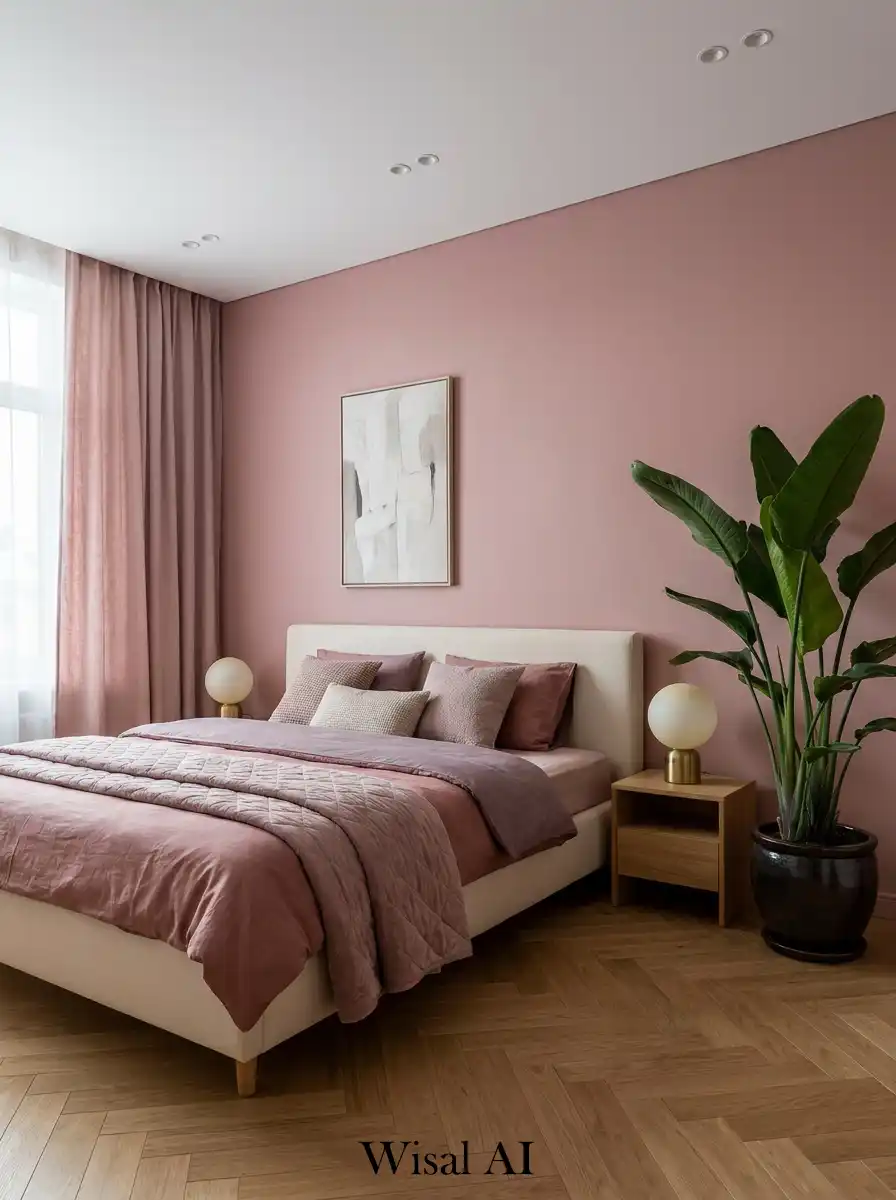 10. The Urban Sanctuary & Dusty Pink Bedroom Idea