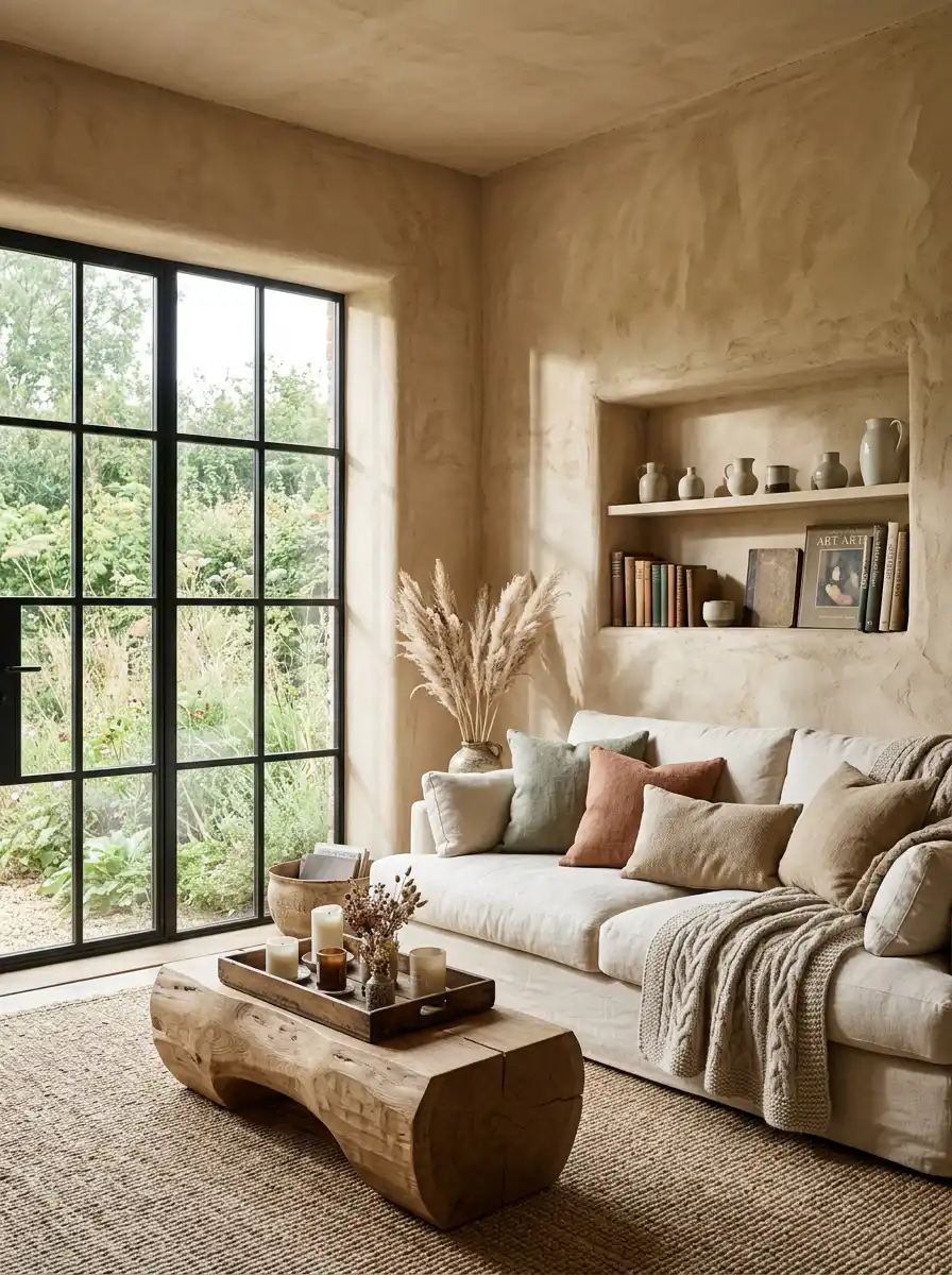 20. The Writer’s Dream Study: A Curated Farmhouse Living Room Idea