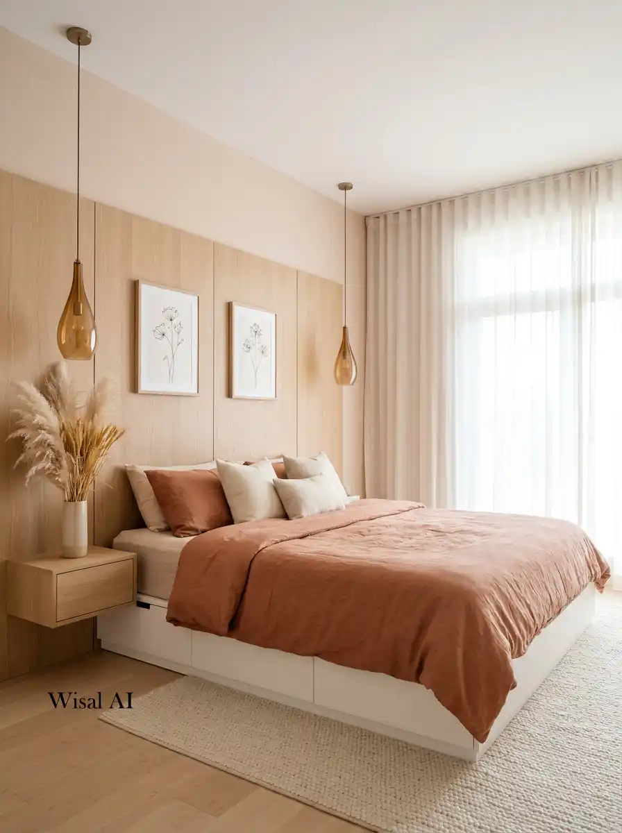 10. The Zen Sanctuary  Terracotta Bedroom Idea