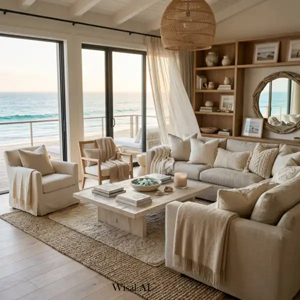 22 Summer Living Room Ideas Inspired by Luxury Beach Houses - Interior Design Inspiration | Wisal AI : object Object,object Object,object Object,object Object,object Object,object Object,object Object,object Object,object