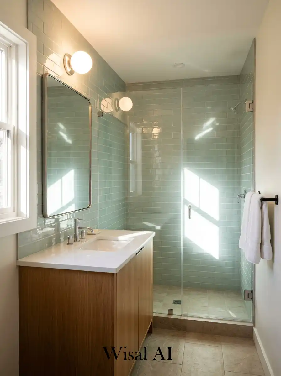 13. Reflective surfaces increase light and room depth