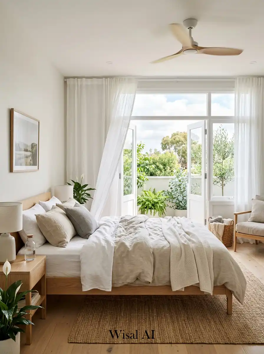 14. Airflow Comfort Bedroom Idea for Fresh Sleep Environment