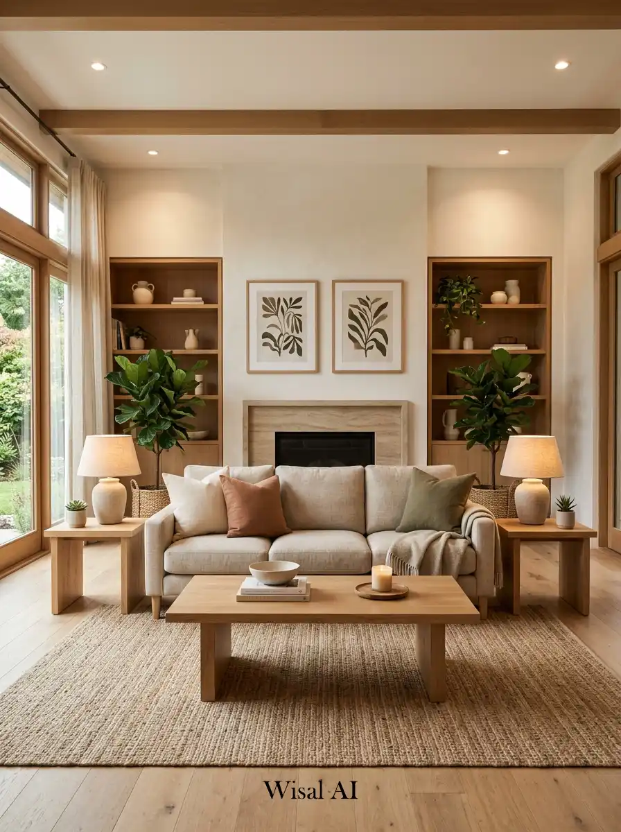 14. Symmetry Living Room Idea