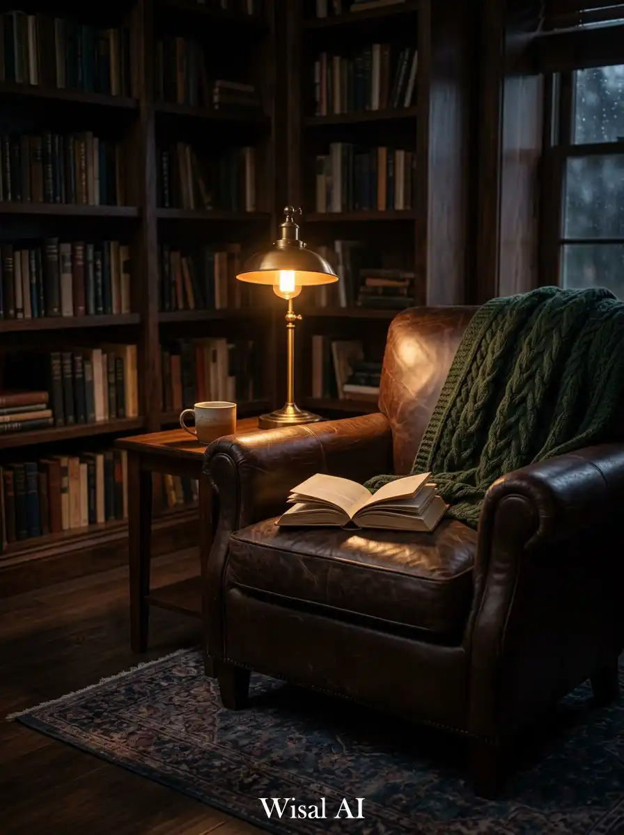14. Cozy Reading Corner Moody Style