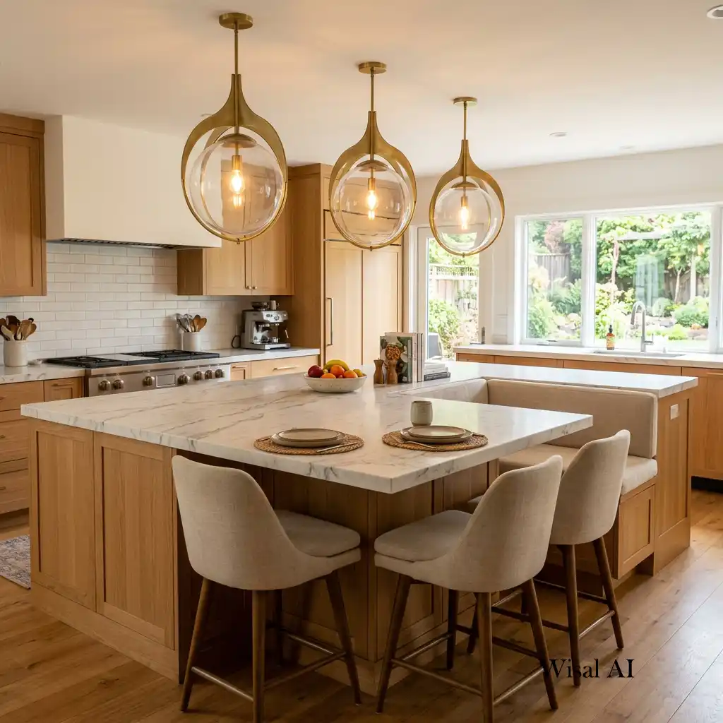 21 Kitchen Island Ideas 2026  with Built-In Seating