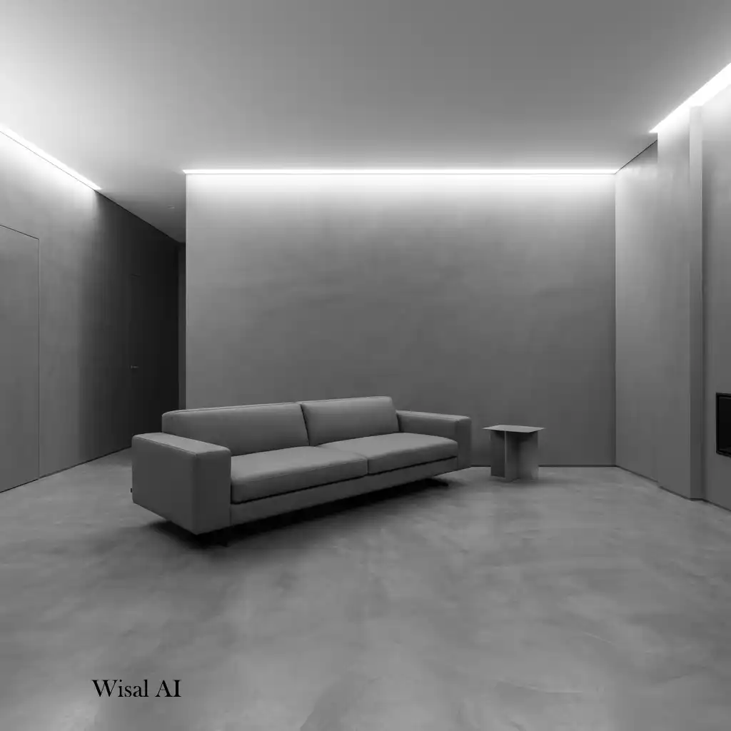 Sophisticated charcoal gray living room designed for comfort and style.