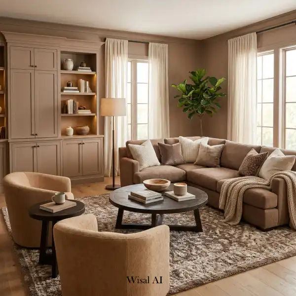 15 Mocha Mousse Living Room Ideas That Feel Rich and Elegant - Interior Design Inspiration | Wisal AI : object Object,object Object,object Object,object Object,object Object,object Object,object Object,object Object,object