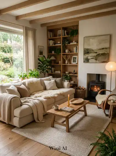 15 Natural Living Room Ideas with Wood and Organic Elements