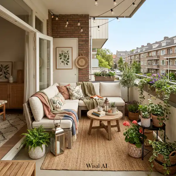 How to Turn a Small Balcony Into Your Favorite Outdoor Space - Interior Design Inspiration | Wisal AI : object Object,object Object,object Object,object Object,object Object,object Object,object Object,object Object,object