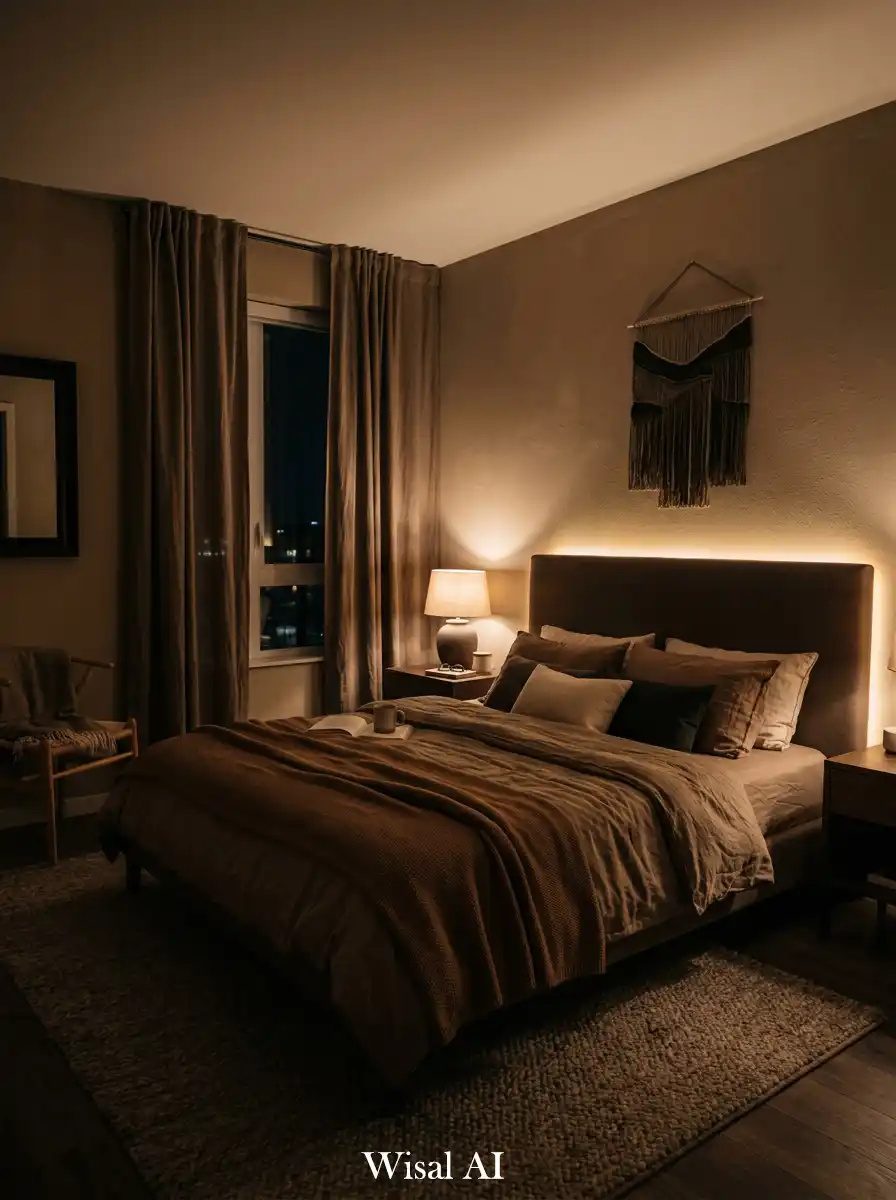 17. Ambient Night-Focused Bedroom
