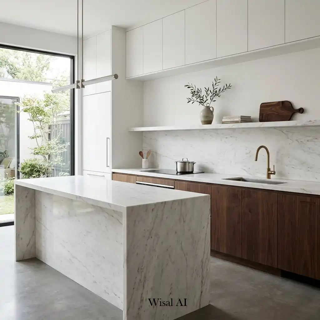Professionally designed kitchen combining simplicity, quality materials, and timeless elegant styling.