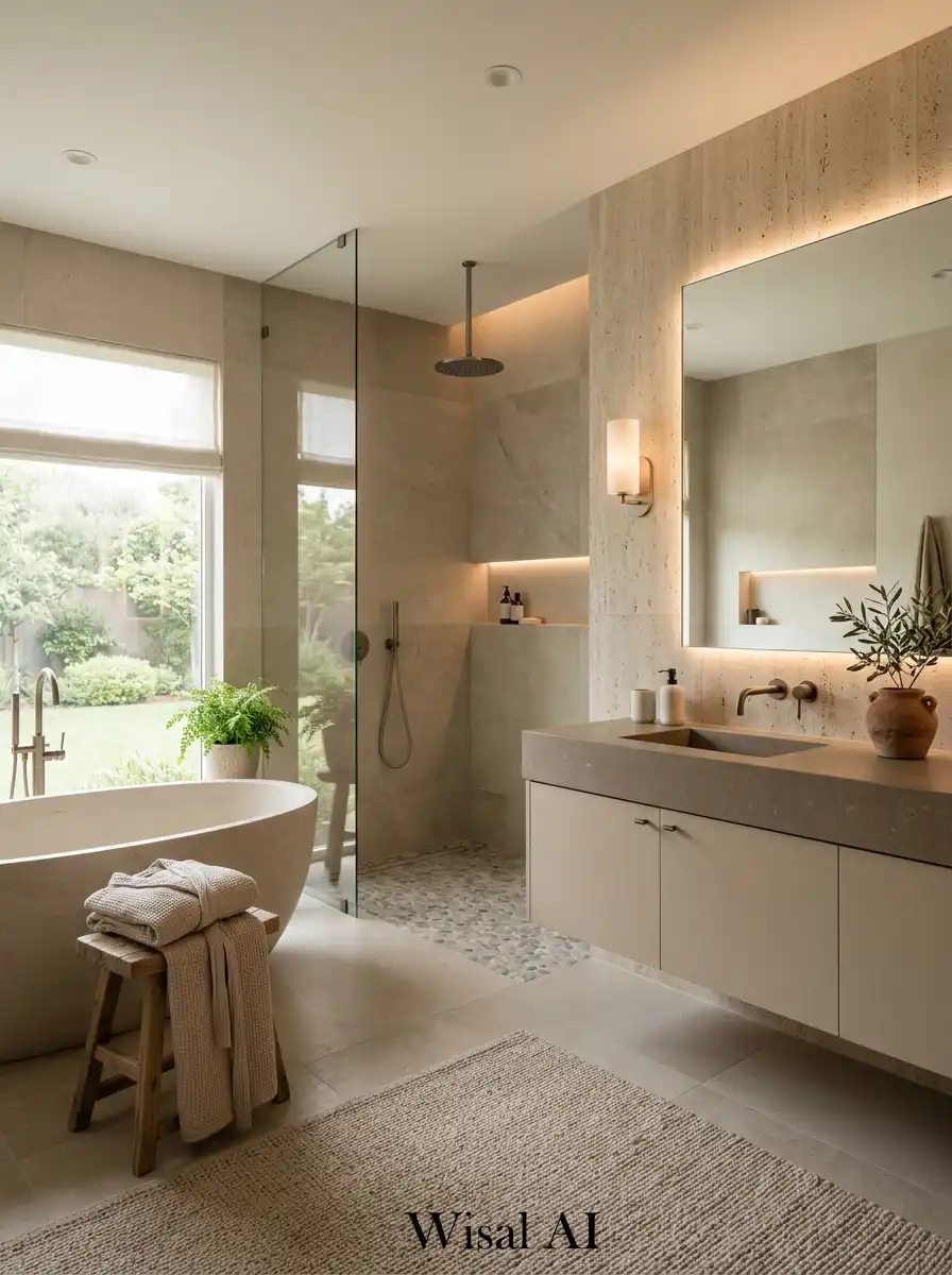20 Neutral Bathroom Ideas 2026 for a Soft Luxury Spa Look | Wisal