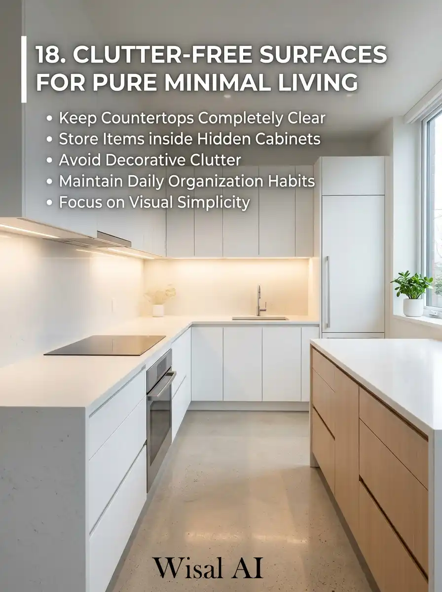 18. Clutter free kitchen countertop modern lifestyle