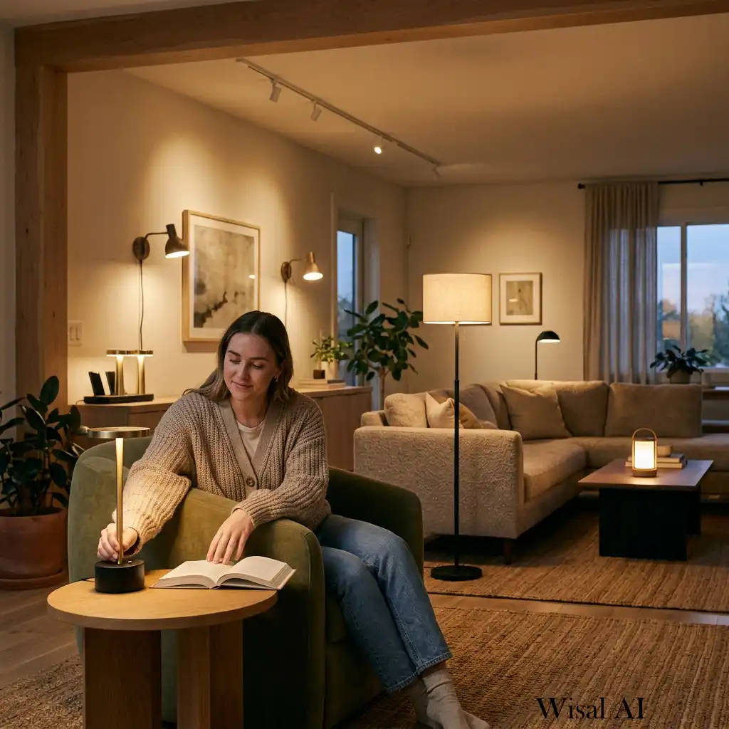 Portable modular lamps create layered lighting for changing daily moods