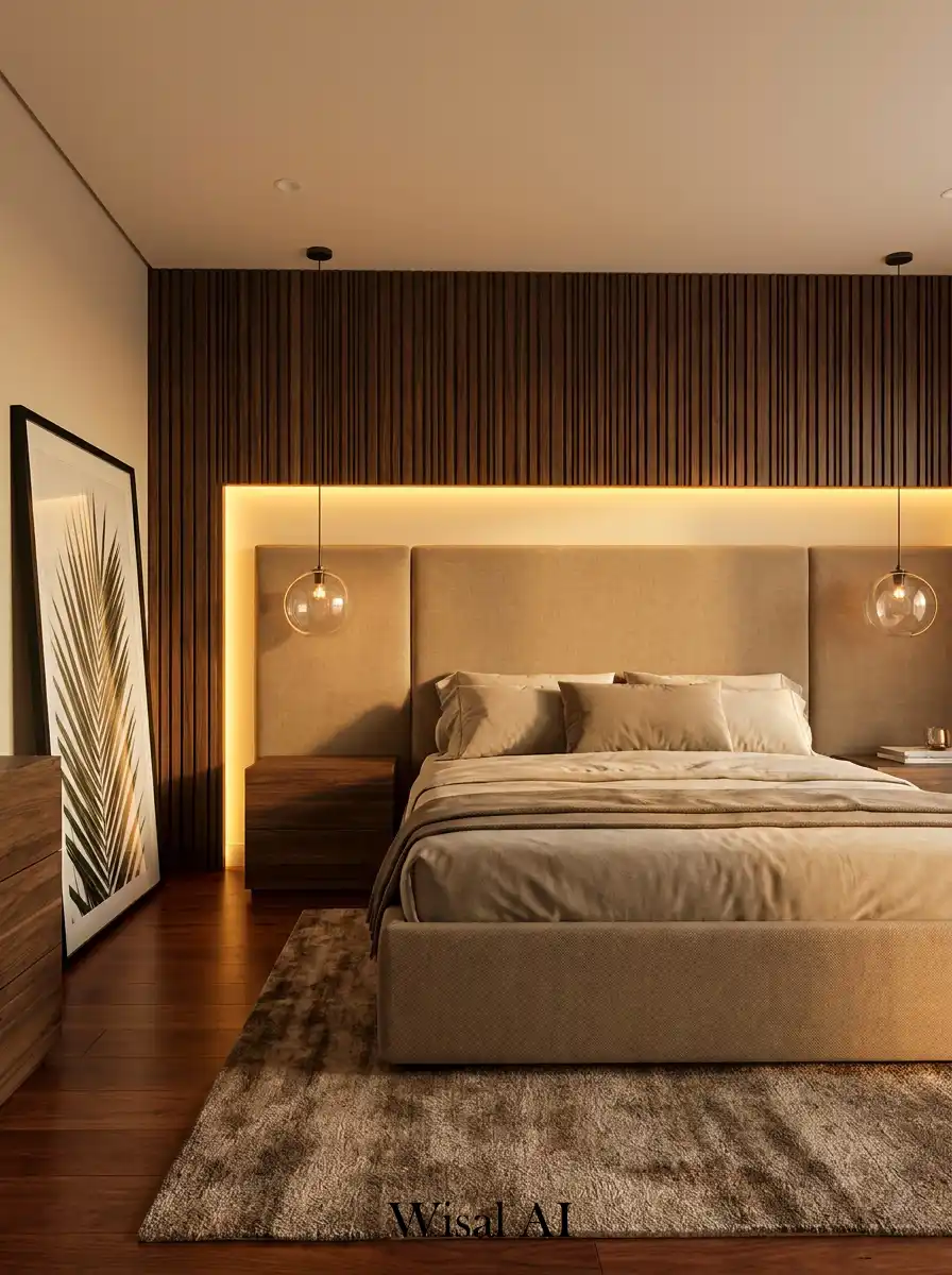 2. Golden Hour Elegance Hotel Bedroom Idea