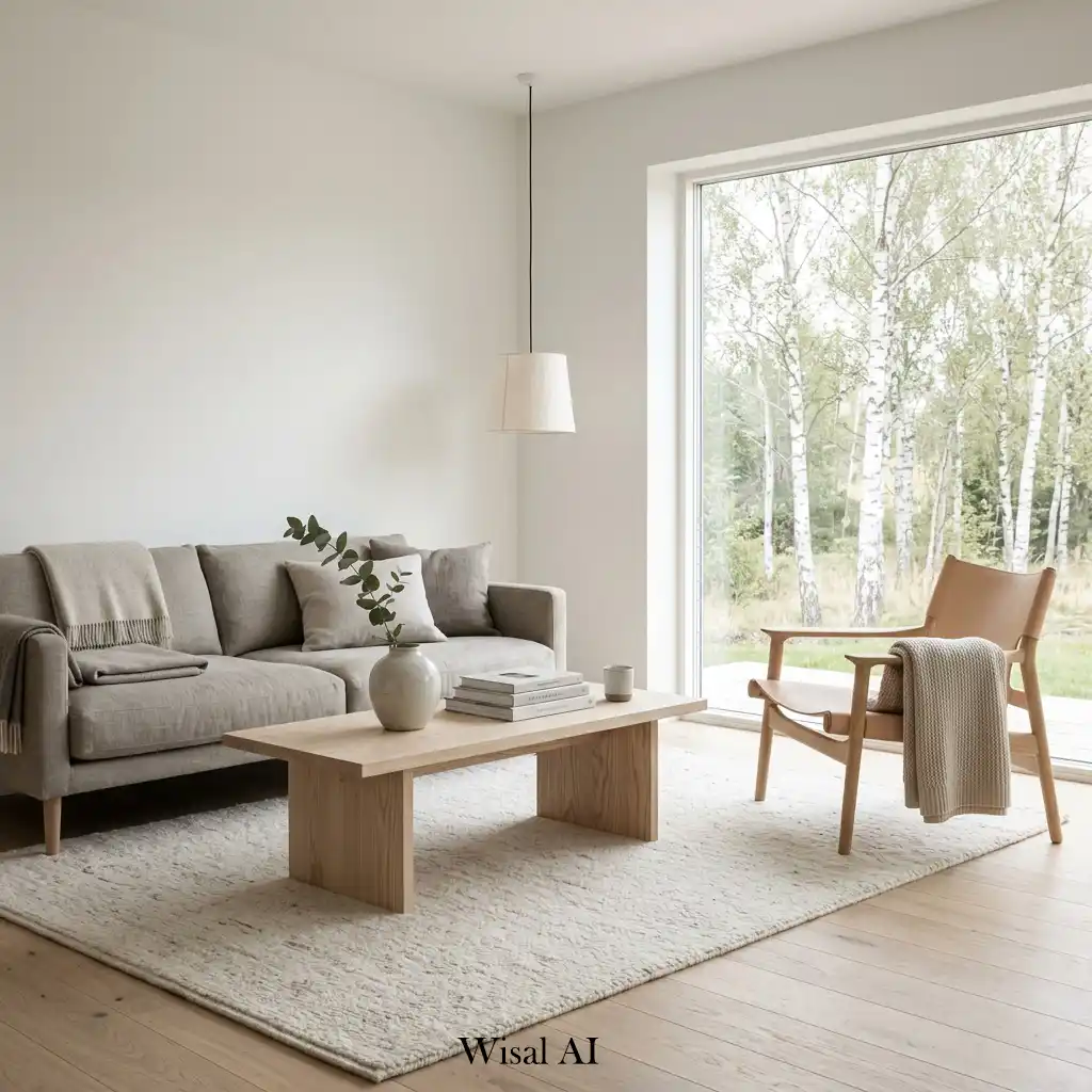 Timeless Scandinavian home with minimal elegant and natural design