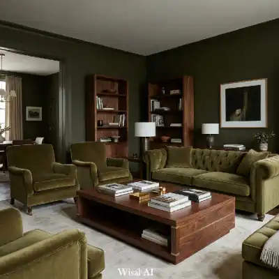 25 Green Living Room Ideas for a Warm, Organic, and Luxurious Look