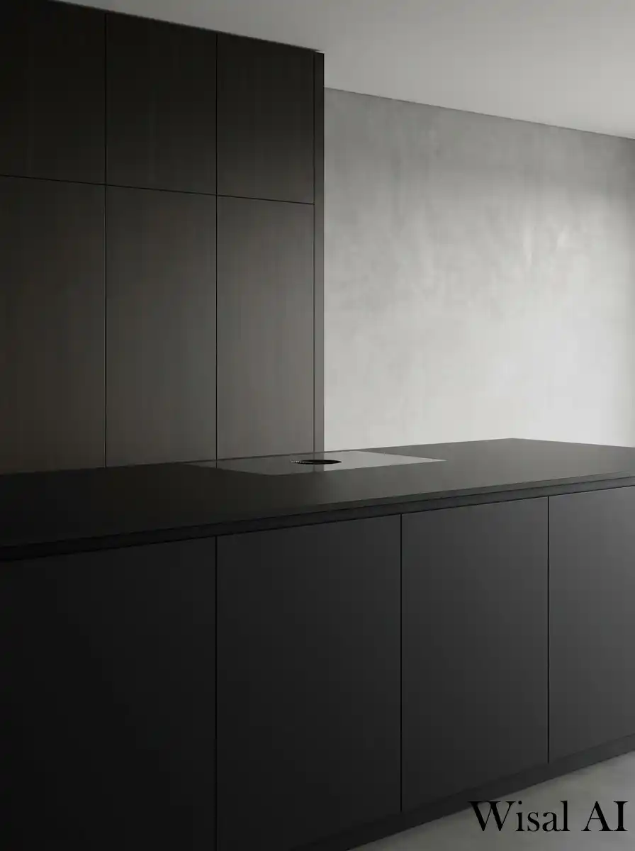3. Hidden kitchen storage with clean organized surfaces
