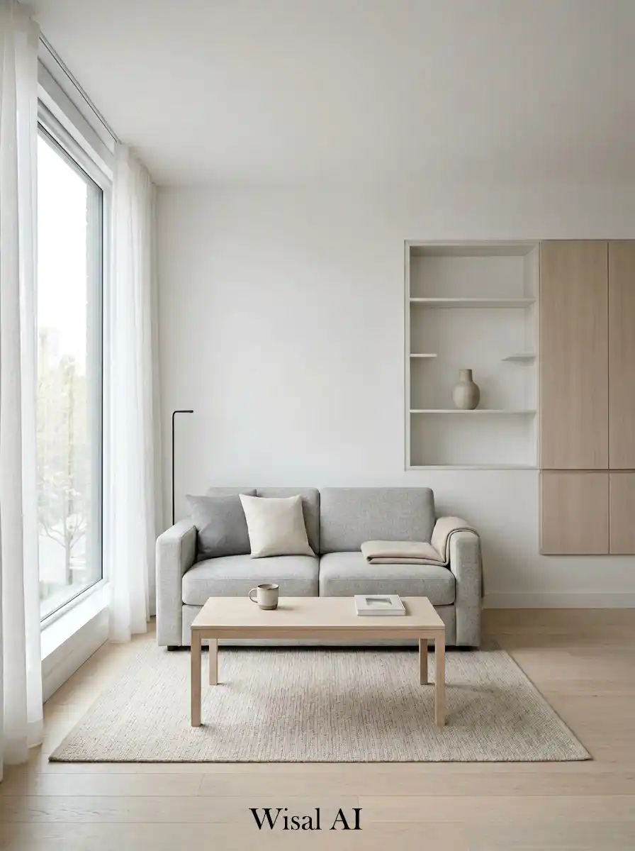 3. Minimal Furniture Scandinavian Living Room
