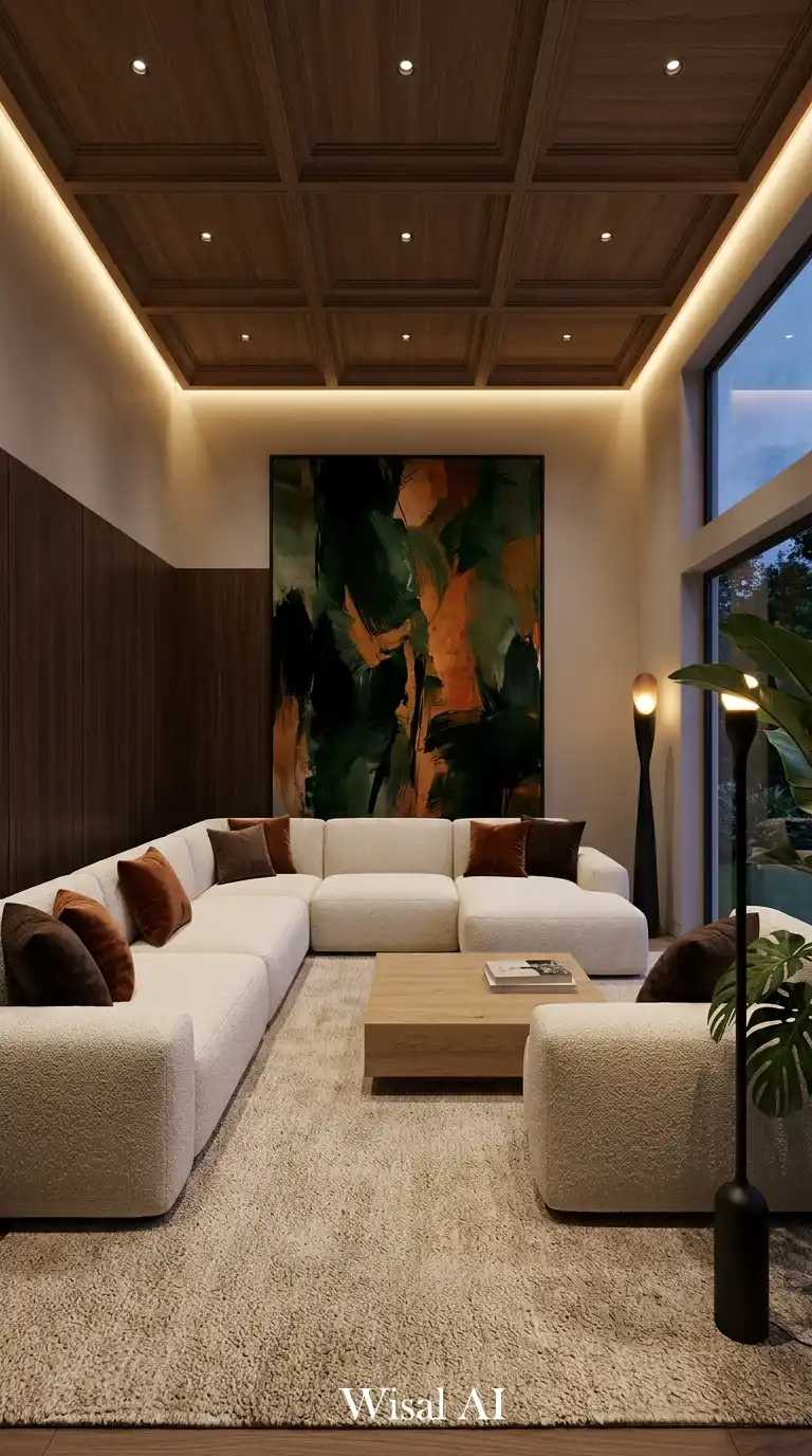 3. Moody Textures: Creating a Modern Sofa Idea with Depth