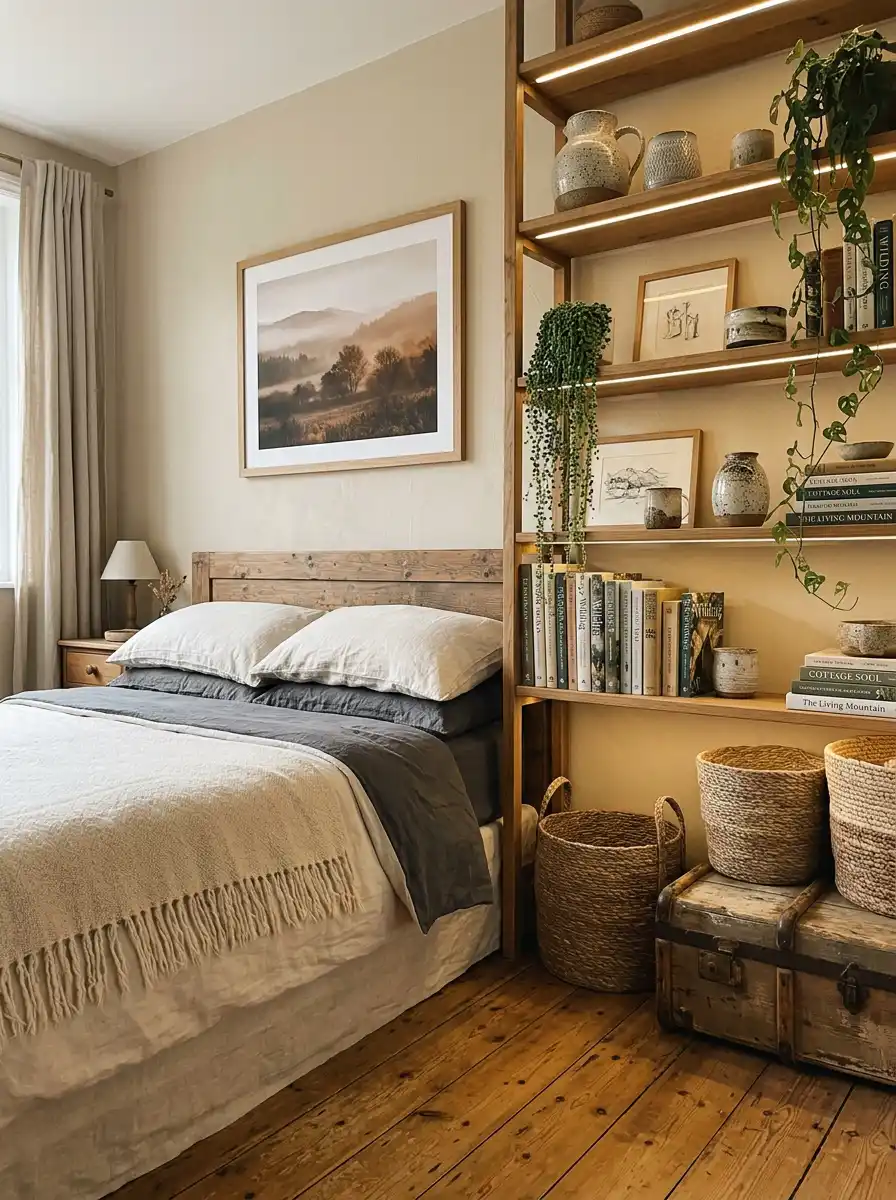 23.The Curated Collector’s Cozy Bedroom Idea