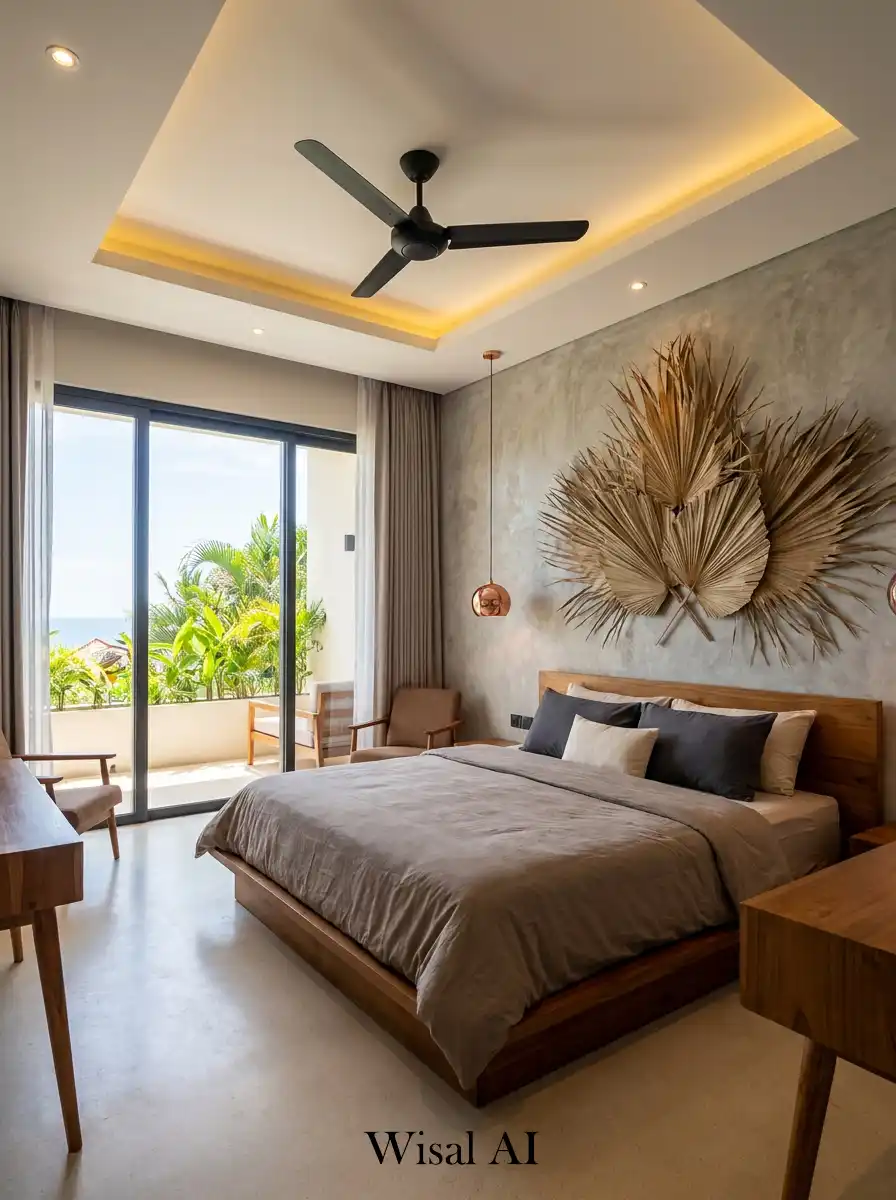 3. The Tropical Minimalist Hotel Bedroom Idea