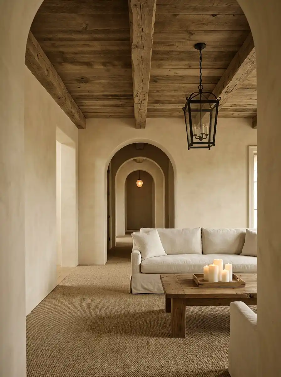 4. Architectural Layers in a Farmhouse Living Room