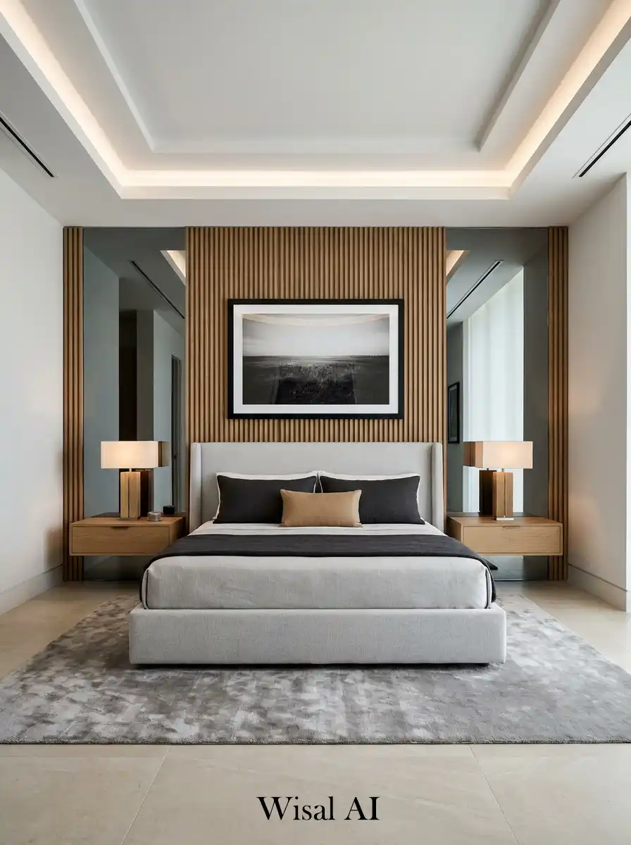 14. Architectural Symmetry: Linear Hotel Bedroom Idea