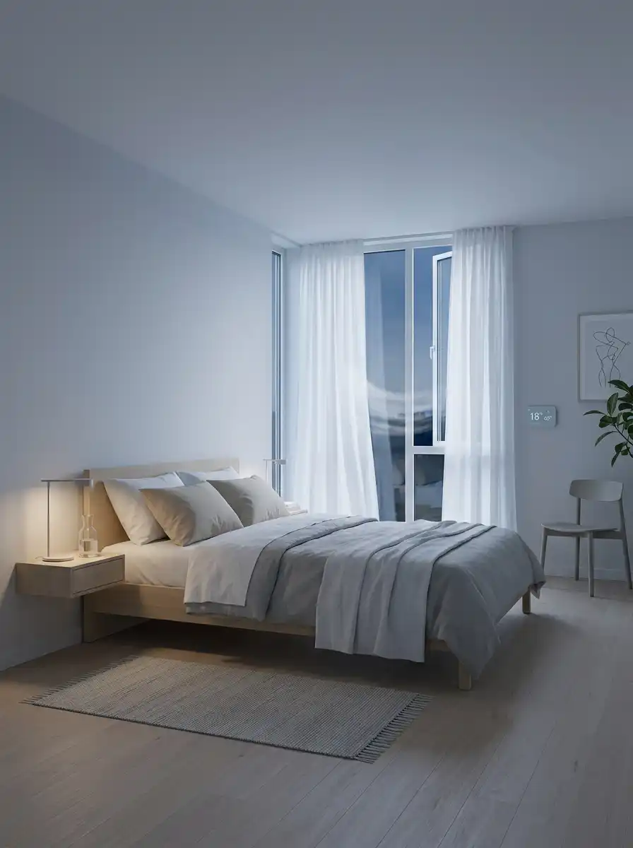 4. Cool Temperature Bedroom Idea for Better Sleep Quality