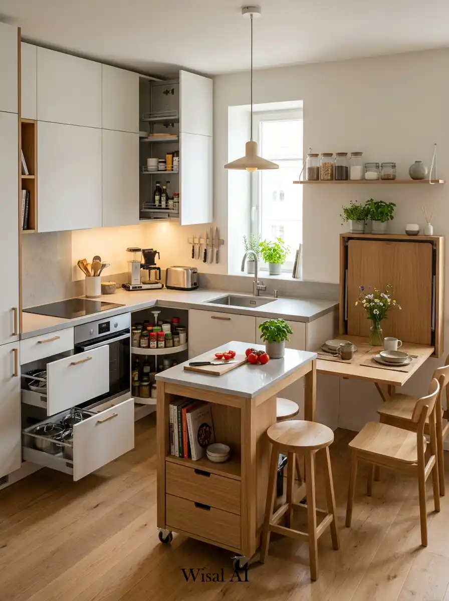 4. Multi-Functional Furniture Kitchen Idea