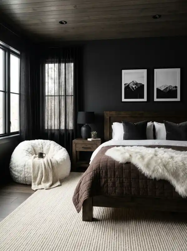 25 Dark Cozy Bedroom Ideas for a Luxury Boutique Hotel Feel - AI Generated Interior Design Inspiration | Wisal AI : object Object,object Object,object Object,object Object,object Object,object Object,object Object,object Object,object