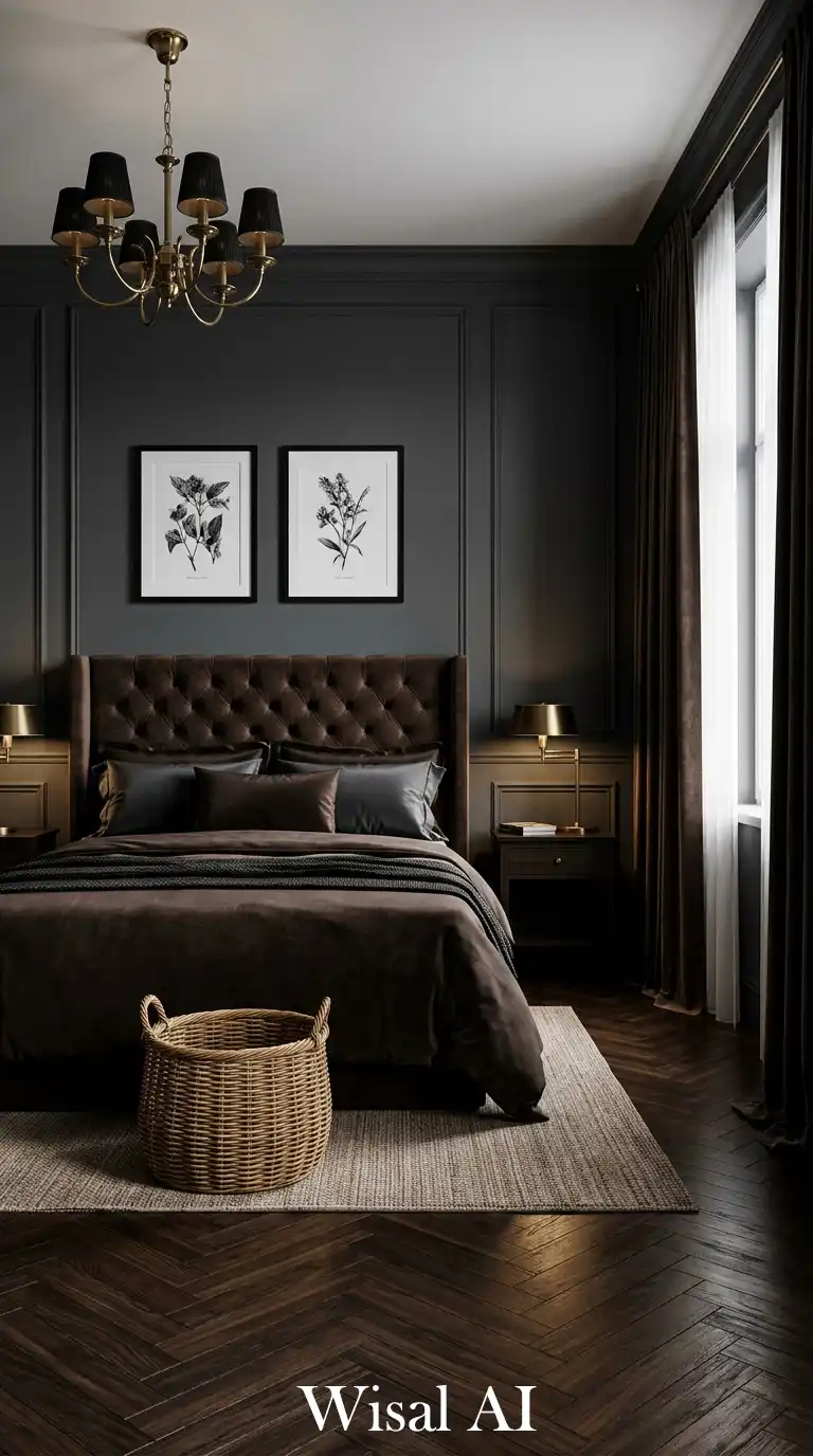 4. The Modern Noir Gentleman’s Room
