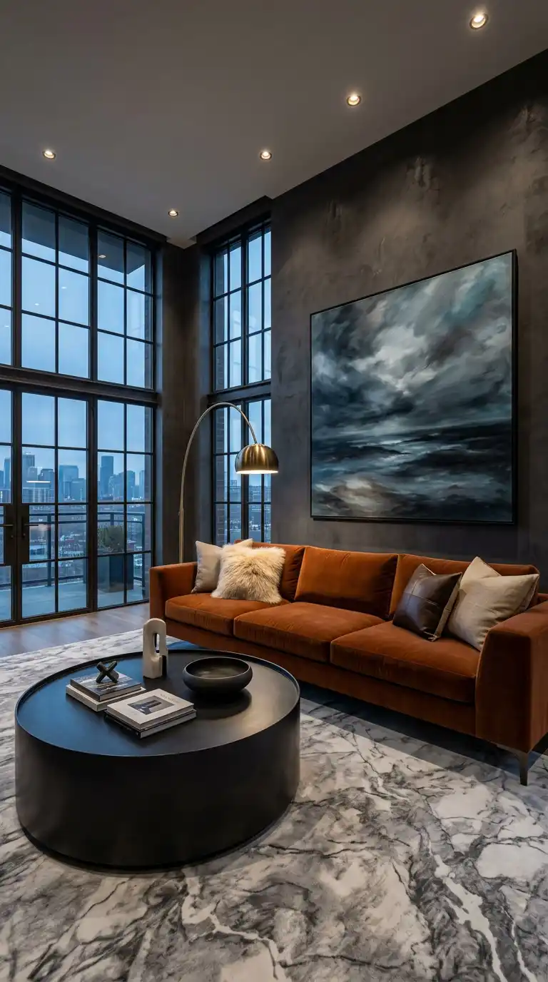 5. Graphite and Rust: The Industrial Loft