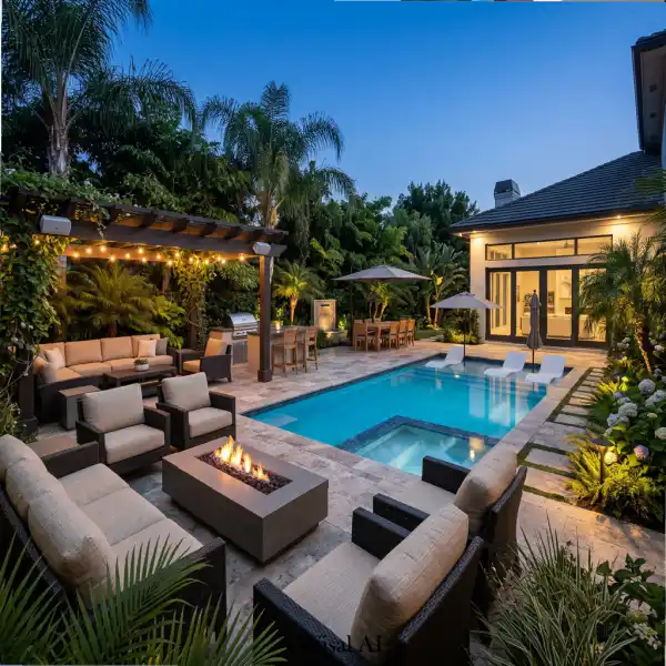 25 Backyard Design Ideas 2026 for Outdoor Living - Interior Design Inspiration | Wisal AI : object Object,object Object,object Object,object Object,object Object,object Object,object Object,object Object,object