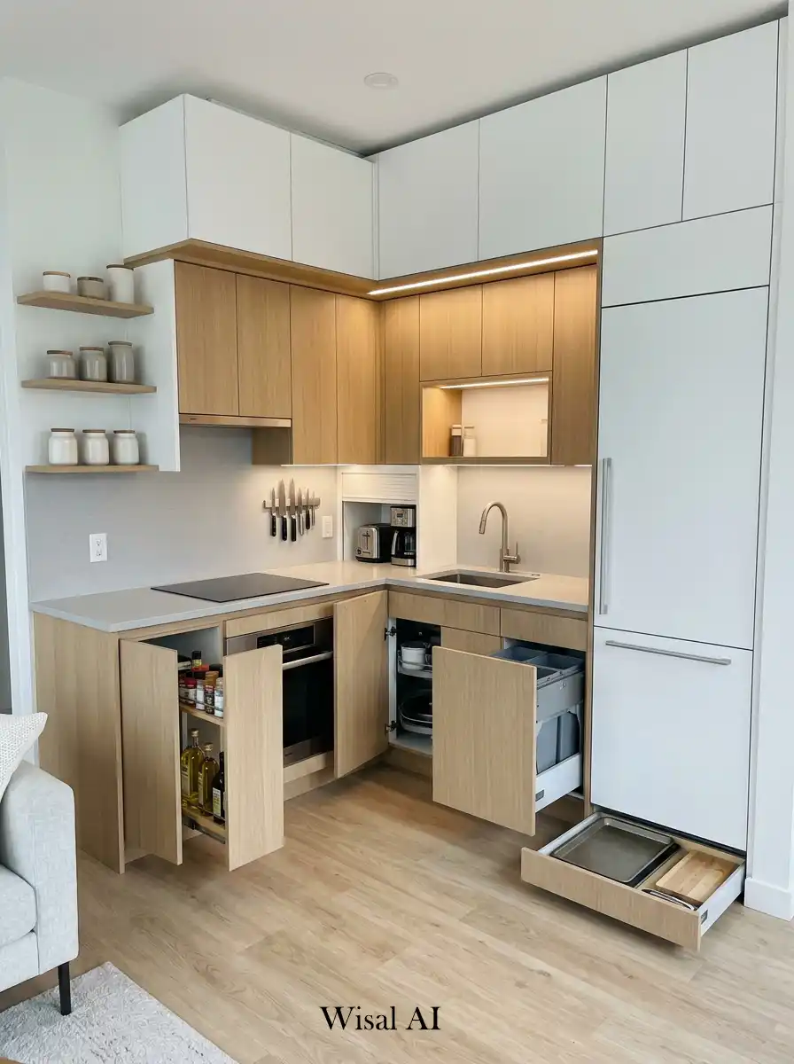 5. Hidden Storage Kitchen Idea