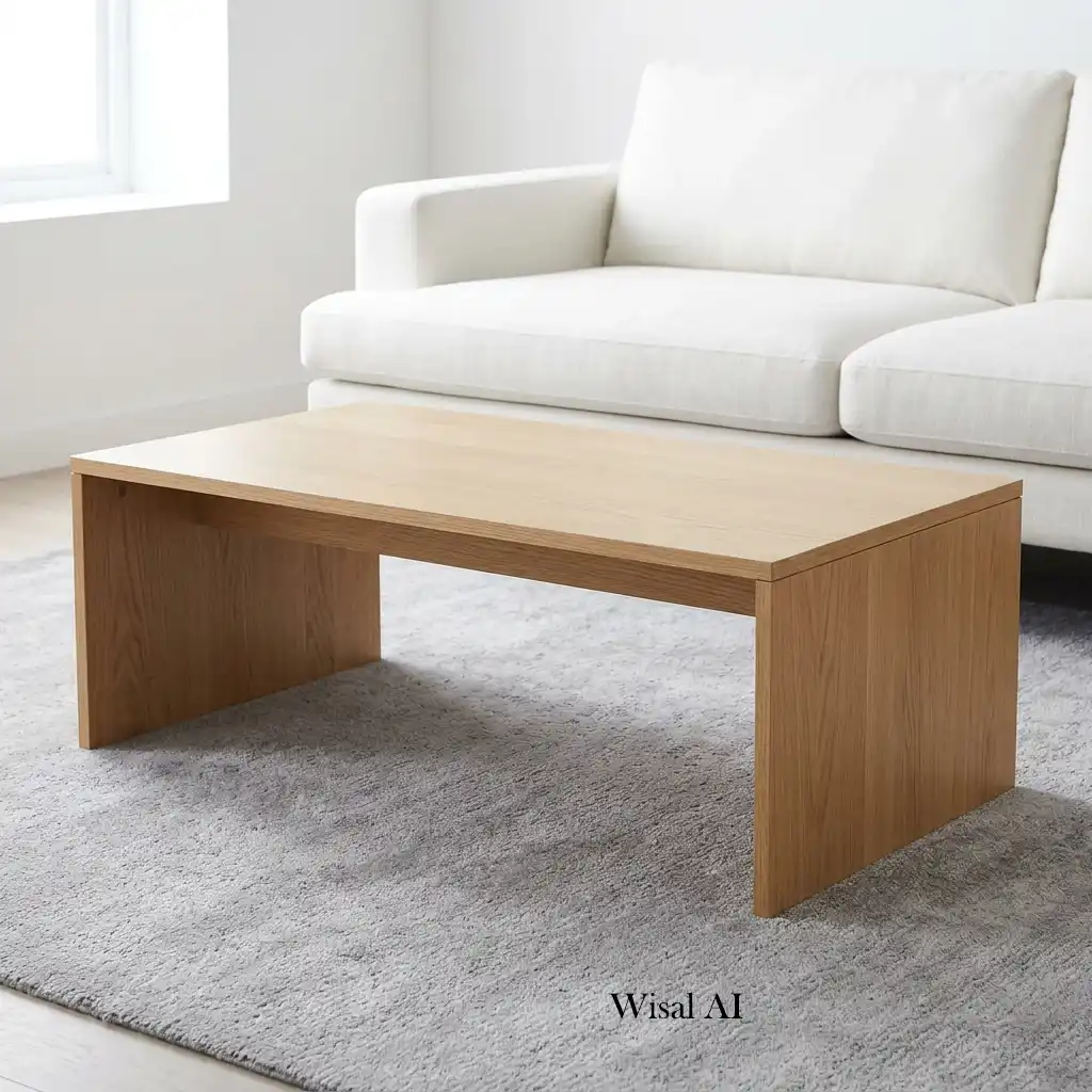 Designer coffee table styled with books, candles, and elegant decorative accessories.