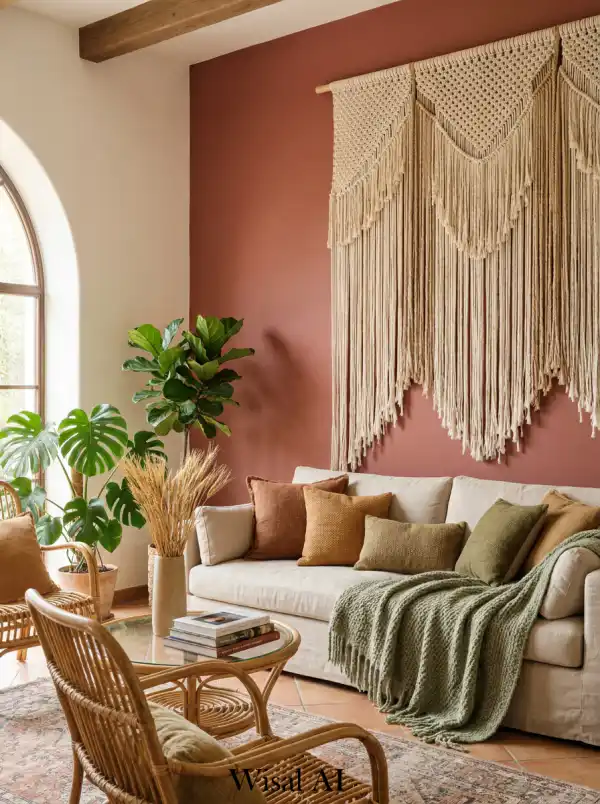 20 Chic Boho Living Room Ideas for a High-End Nature Retreat - Interior Design Inspiration | Wisal AI : object Object,object Object,object Object,object Object,object Object,object Object,object Object,object Object,object
