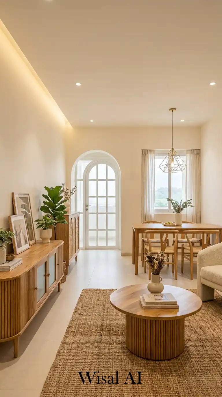 6. The Perfect Curation: Small Living Room with Dining Table