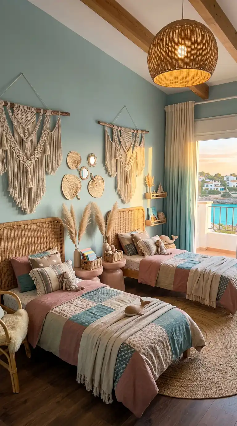 7. Coastal Macramé: Luxury Children Bedroom Design