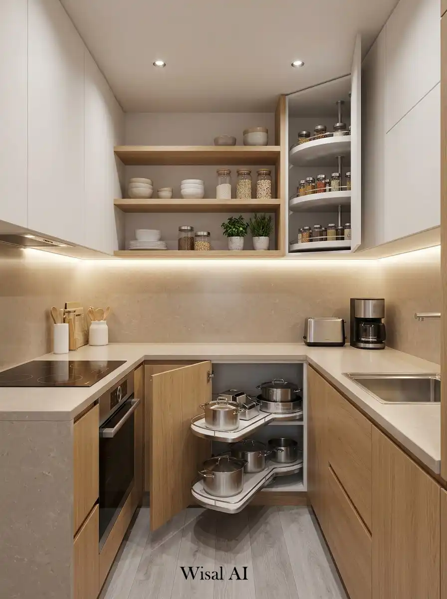 7. Corner Optimization Kitchen Idea