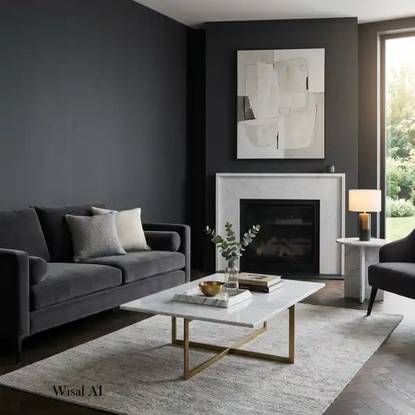 15 Charcoal Gray Living Room Ideas for a Sophisticated Look - Interior Design Inspiration | Wisal AI : object Object,object Object,object Object,object Object,object Object,object Object,object Object,object Object,object