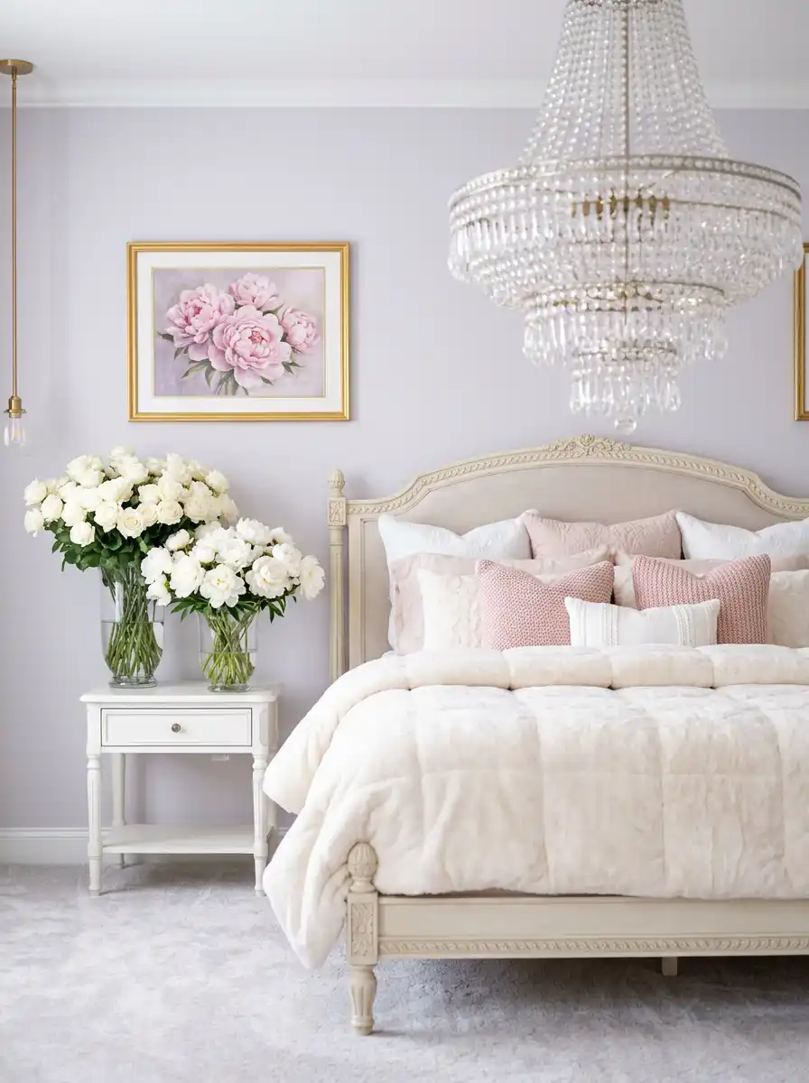 17. The Crystal Peony Room: Modern Bedroom Ideas